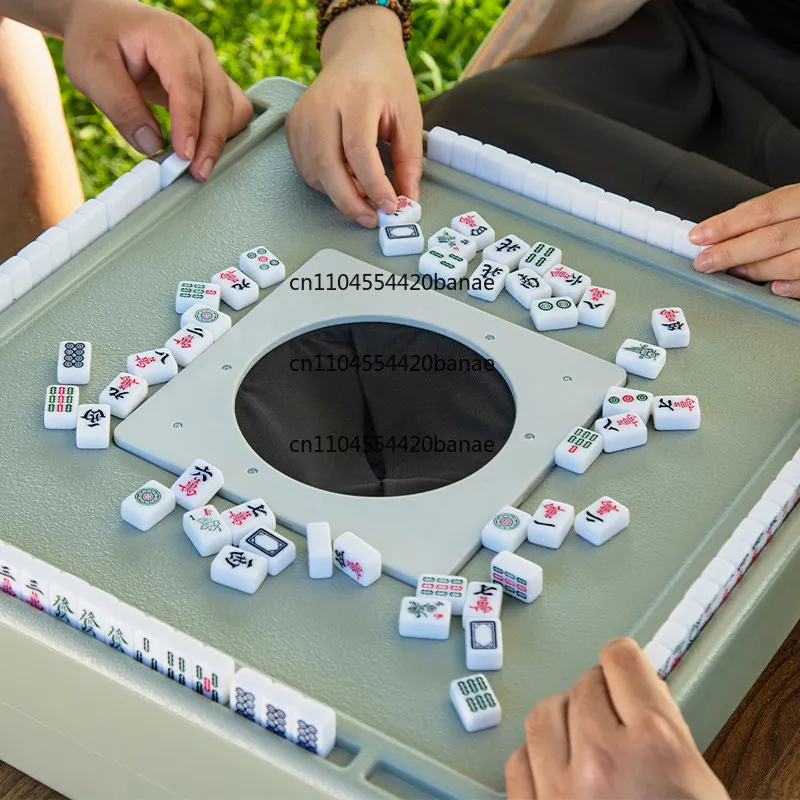 Mini Mahjong Unpowered Mahjong Table Machine Travel Dormitory Portable Outdoor Mahjong Camping