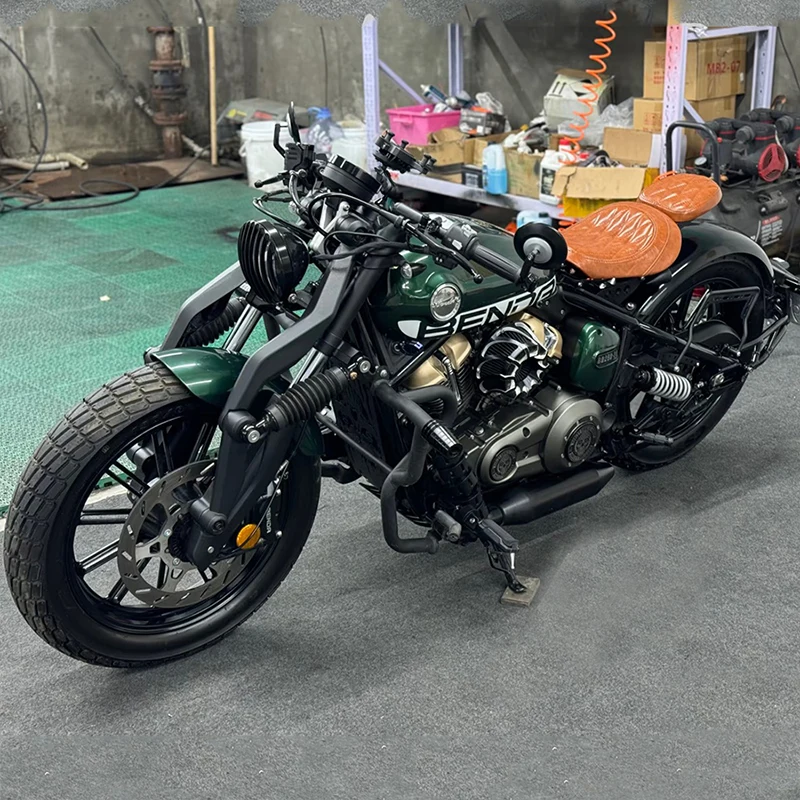 Customized For BENDA NAPOLEON BOB 250 Motorcycle Single Seat Cushion Modification Accessories Folding Seat Double Seat Cushion