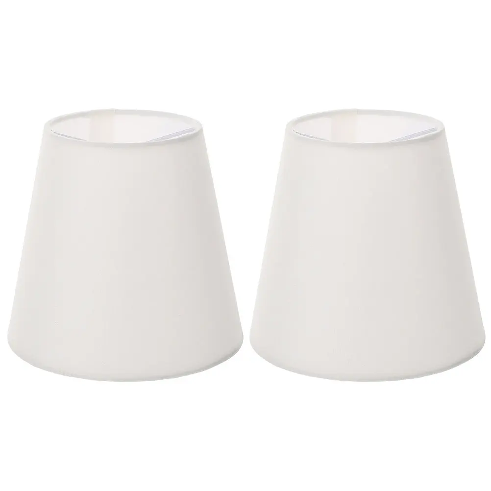 2Pcs Drum Lamp Shade Fabric Cover Soft Light Diffuser for Pendant Wall Table Floor Lamp Living Room Bedroom Pendant Light Shade