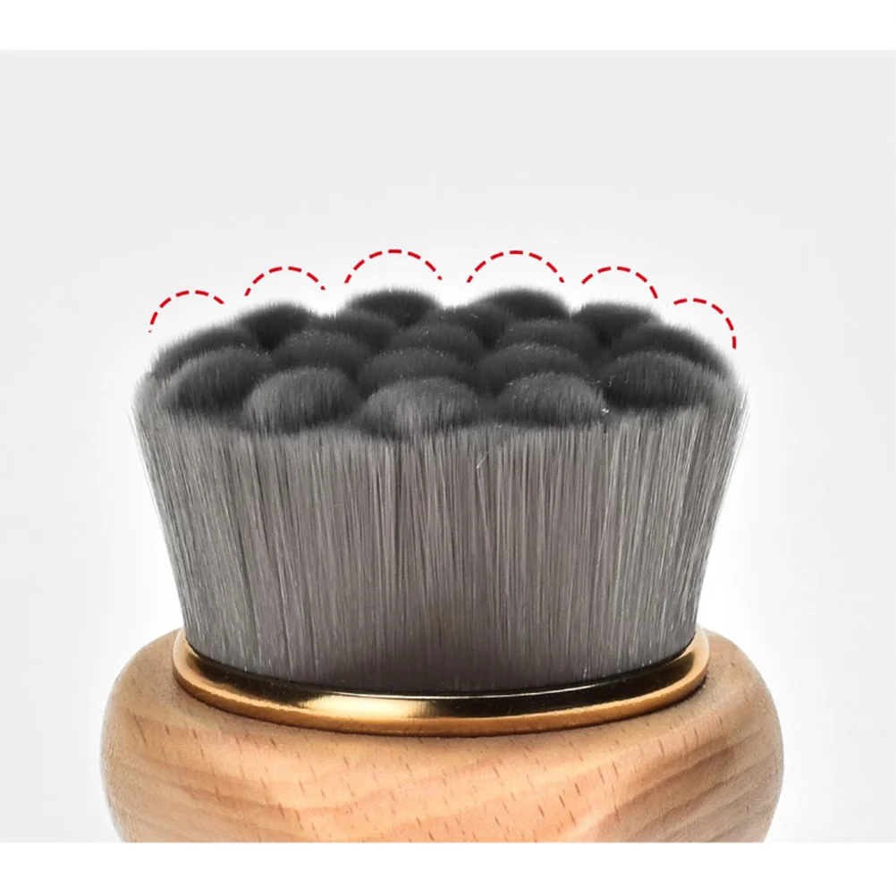 

Super Fine Fiber Facial Cleansing Brush For Deep Pore Cleaning Manual Exfoliating Bristle Brush With Wooden Handle Removes Oil