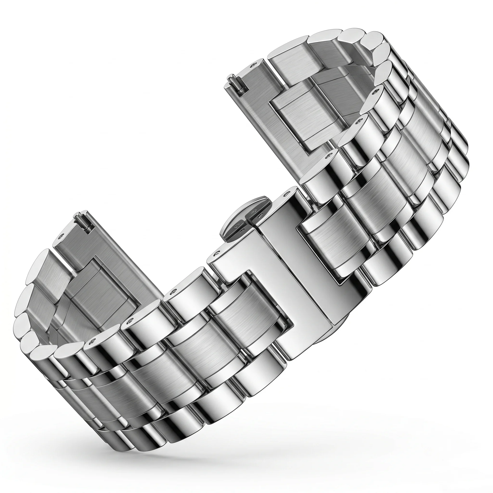 Edelstahl Armband Armband Universal Metall armband 16mm bis 24mm festes Uhren armband für Männer feines Stahl zubehör