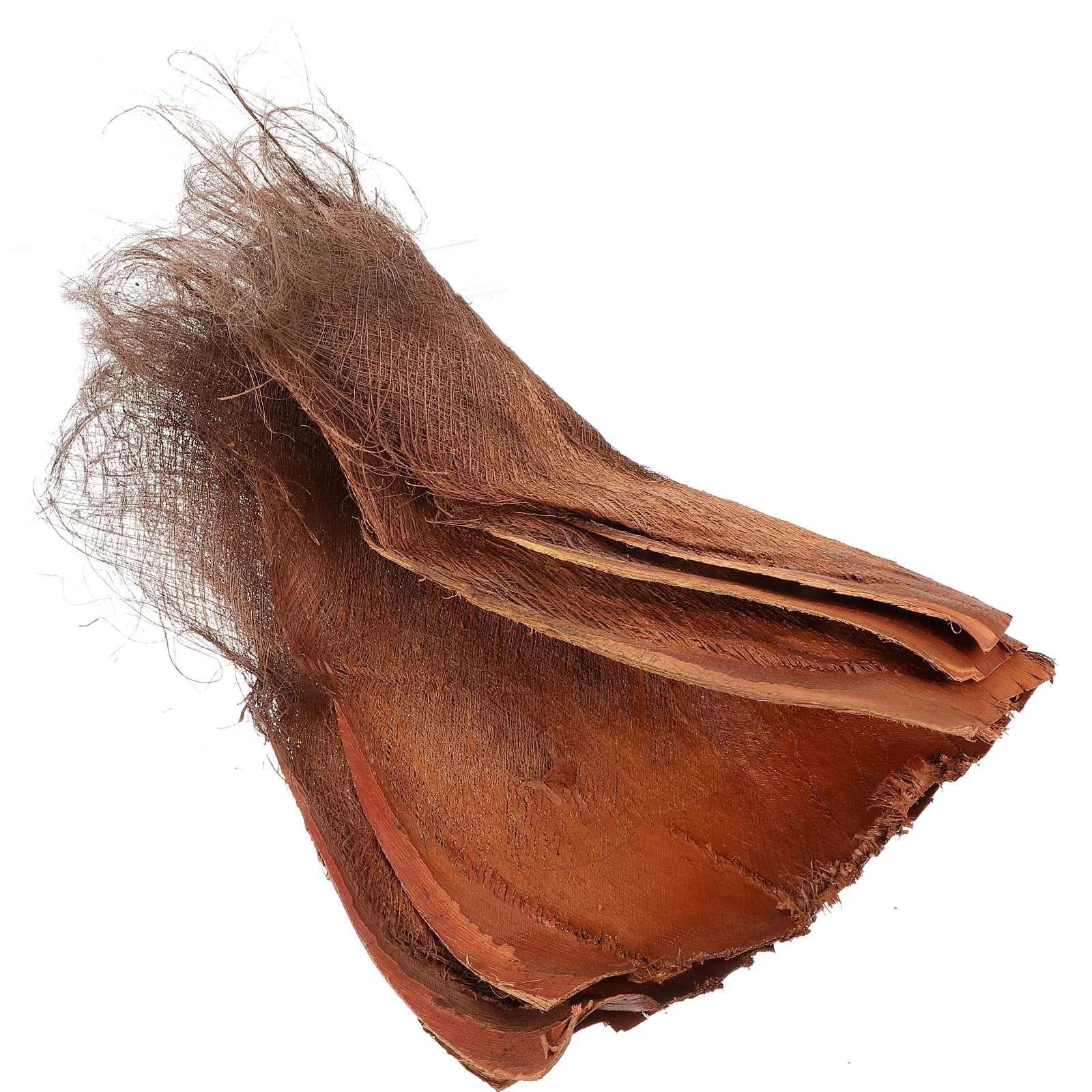 

3 Pcs Decorative Pipe Blocking Coconut Tree Bark for Home Natural Brown Hair Decoration