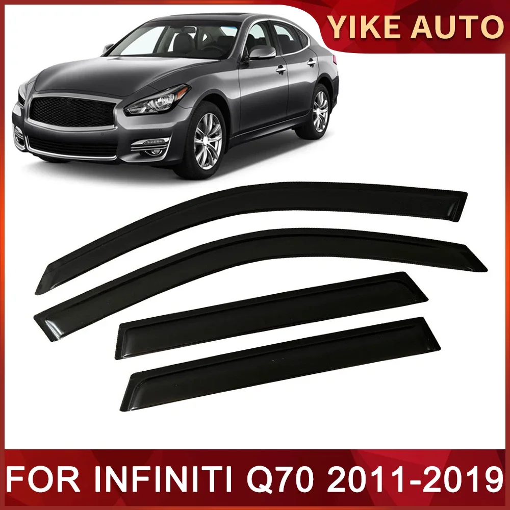 

Оконный козырек для INFINITI Q70 Y51 2011-2019, дверной козырек с защитой от ветра, солнца, дождя, боковые окна, ветровые дефлекторы, автозапчасти