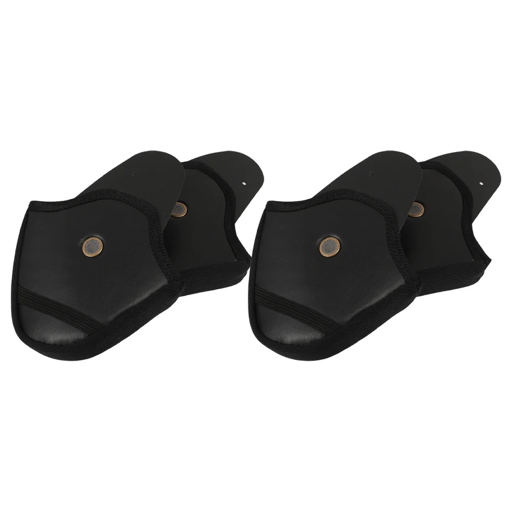 

4 шт. чехлы для ушей, съемные ветрозащитные грелки для ушей для езды на велосипеде на мотоцикле, защита от ветра для езды в холодную погоду