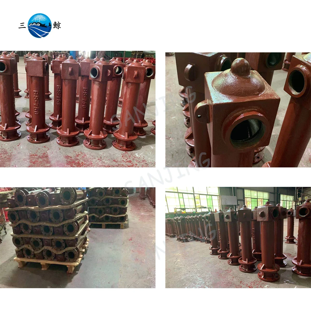 100MM Flanged Cast Iron Pillar Type Hydrants with Instantaneous BS336 Landing Valve