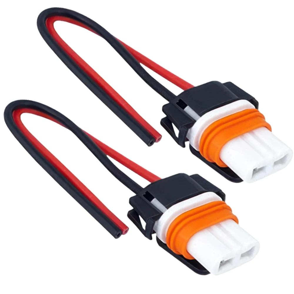 2pc HB3 Connectors Matching Wires Ceramic Plastic Suitable For most cars, SUVs, vans, and trucks for 12 V or 24 V engine systems