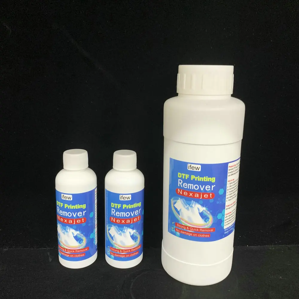 DTF Remove 500 ML Textile Vinyl Print DTF Remover 500ml Garments Clothes Shirts Removal Solution Liquid Cleaner Cleaning DTG VLR