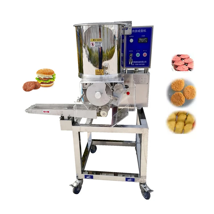 Commercial Electric Burger Press Hamburger Patty Maker Chicken Nuggets Making Machine