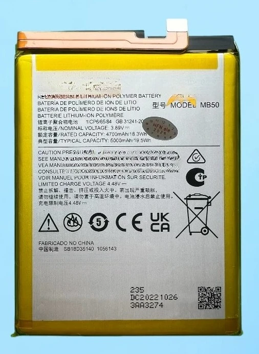，。for Motorola edge S30/X30 original battery MB50 new NR50 large capacity board，。
