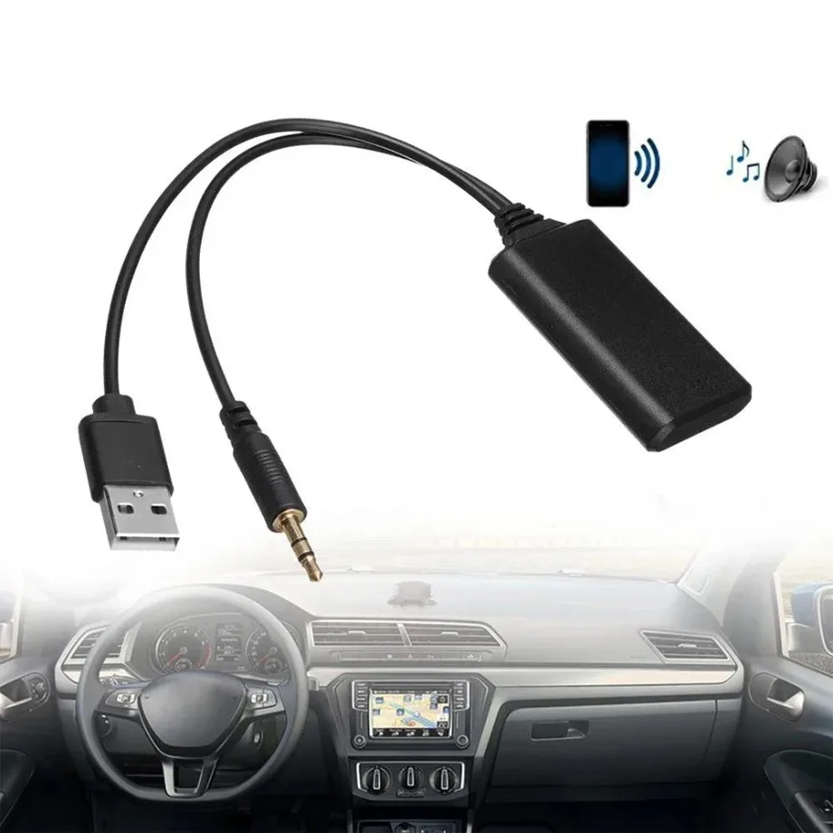Adaptador de Audio Bluetooth Aux 3,5mm Cable receptor USB para coche para altavoz música Universal coche Bluetooth 5,0 receptor adaptador auxiliar