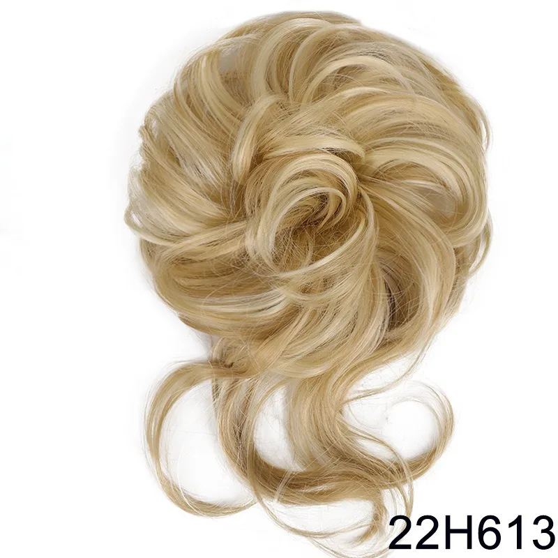 

Suitable for Daily Use Synthetic Elegant Messy Curly Elastic Rubber Band Hair Bun Fluffy Easy To Style