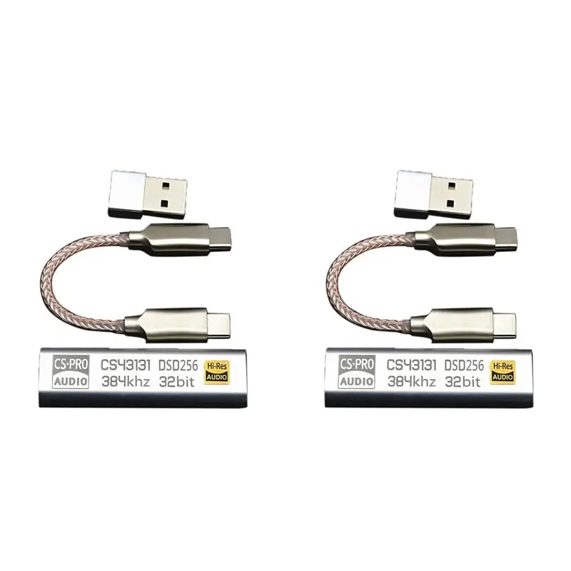 

ABKN-2X TYPE C To 3.5MM DSD256 For Android Headphone Amplifier Adapter DAC Portable USB Cirrus Logic Hifi For Ios Win10 PC