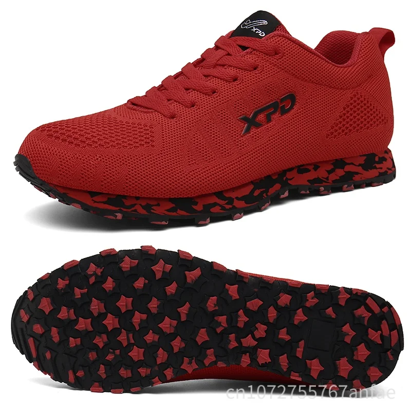 

Мужская спортивная обувь с дышащей сеткой, женская повседневная обувь, легкая противоскользящая уличная спортивная обувь для бега, удобная обувь на плоской подошве со шнуровкой