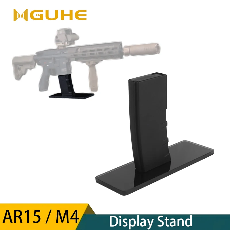 AR15 Rifle Display Stands(AEG), Adaptable to AR15 & M4 Rifle, Shooting Rifle Display Standing, Anti-slip Pads Easy To Install