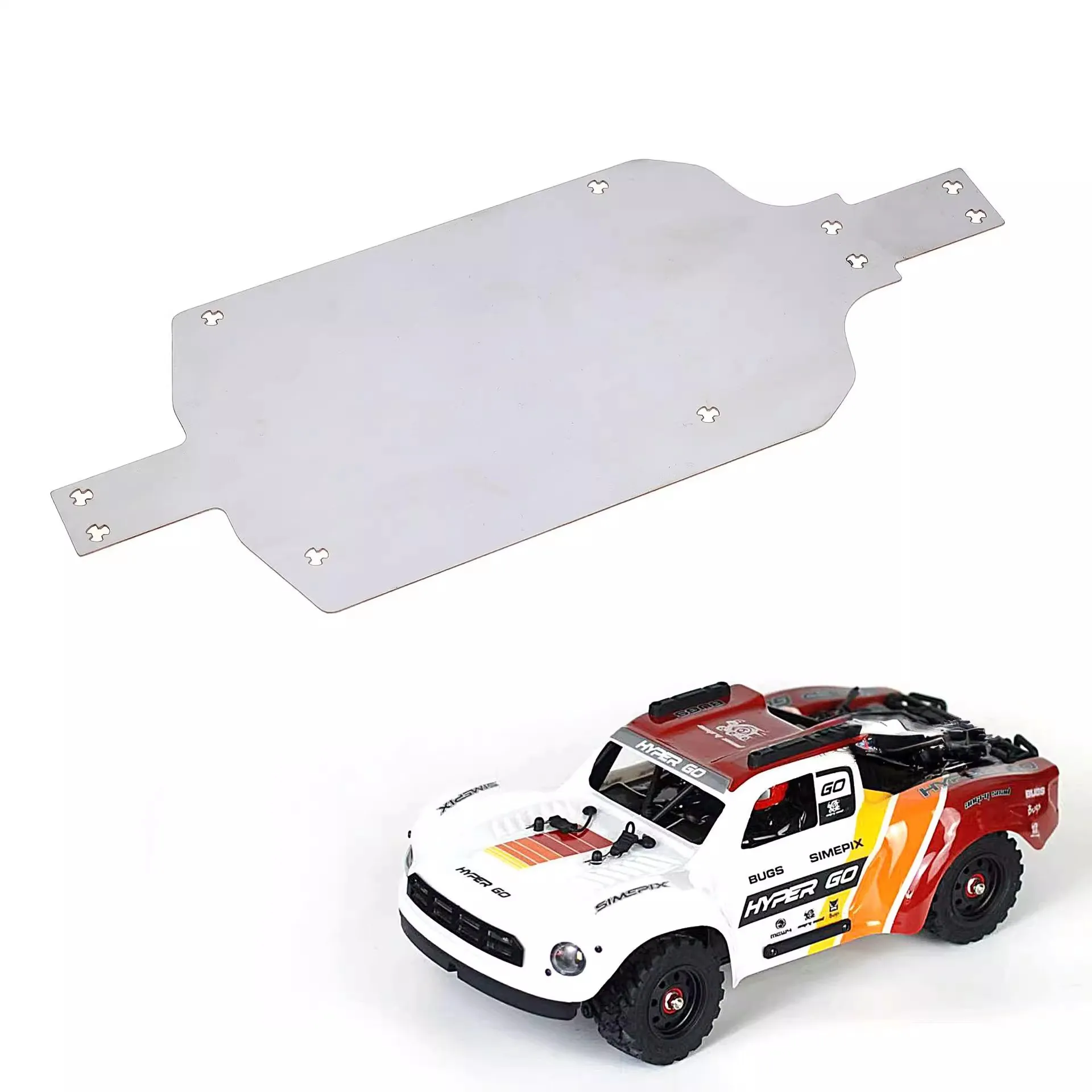 

MJX Hyper Go 14211 Metal Stainless Steel Chassis Armor Guard Protection Protector Skid Plate 1/14 RC Car Upgrade Parts