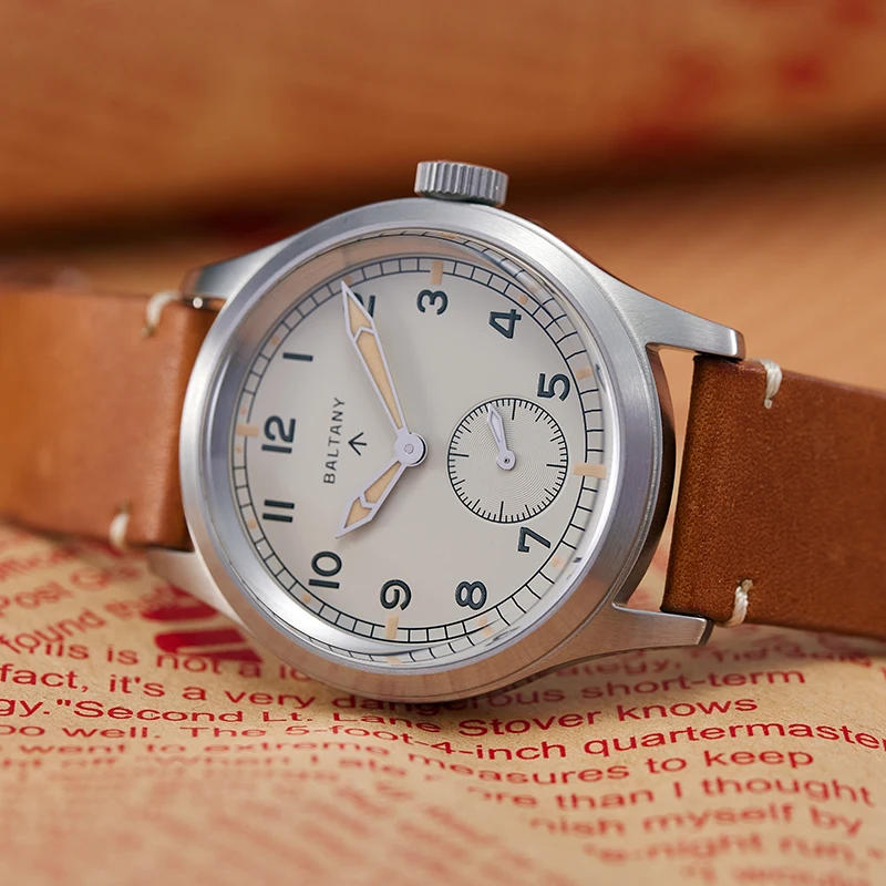 Baltany Dirty Dozen Watch S2032 Vintage Quartz Wristwatches D12 Swiss Super-LuminNova Retro 39MM Military Outdoor Dress Watches