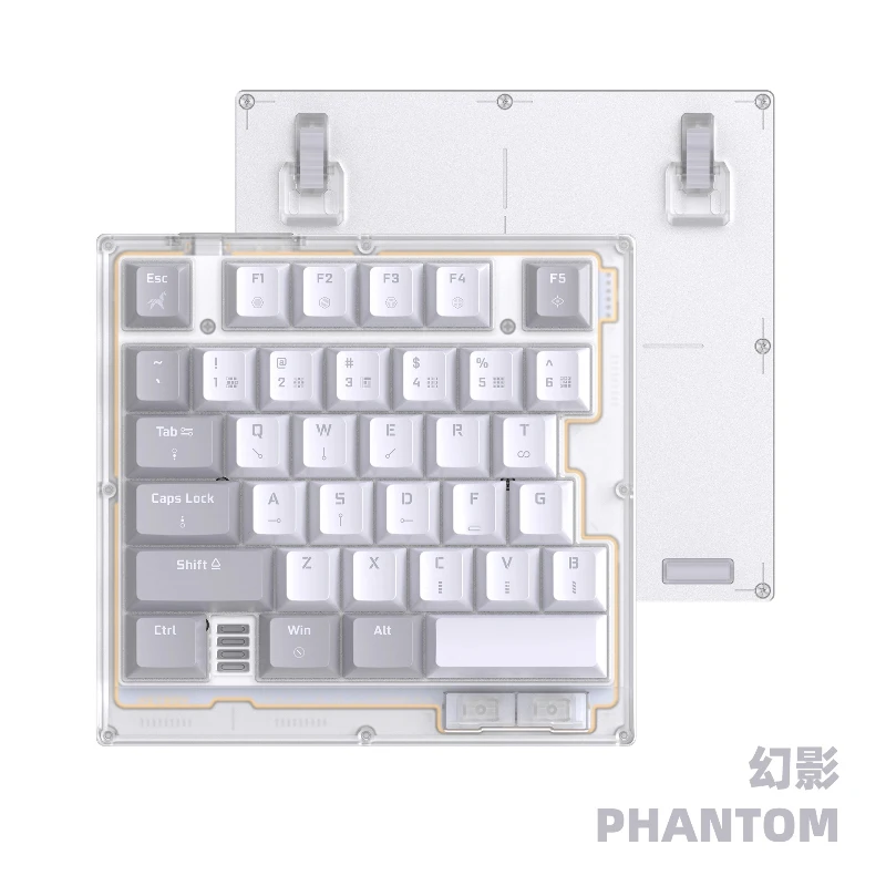 คีย์บอร์ด Teamwalf Hitboy Hk35 สวิตช์แม่เหล็กแบบมีสาย อลูมิเนียม RT0.005 คีย์บอร์ดแบบกำหนดเอง รูปแบบเลือดซ้าย สำหรับเล่นเกม FPS