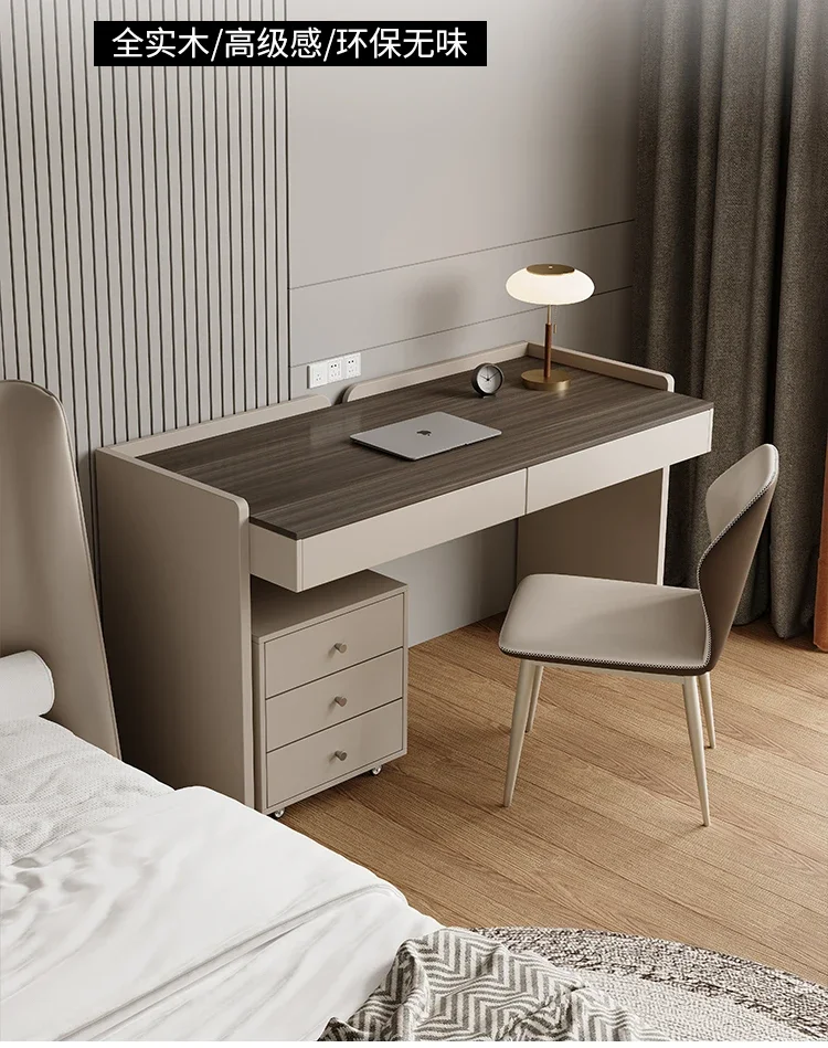 Minimalist desk light luxury modern bedroom home slate study table bedside table