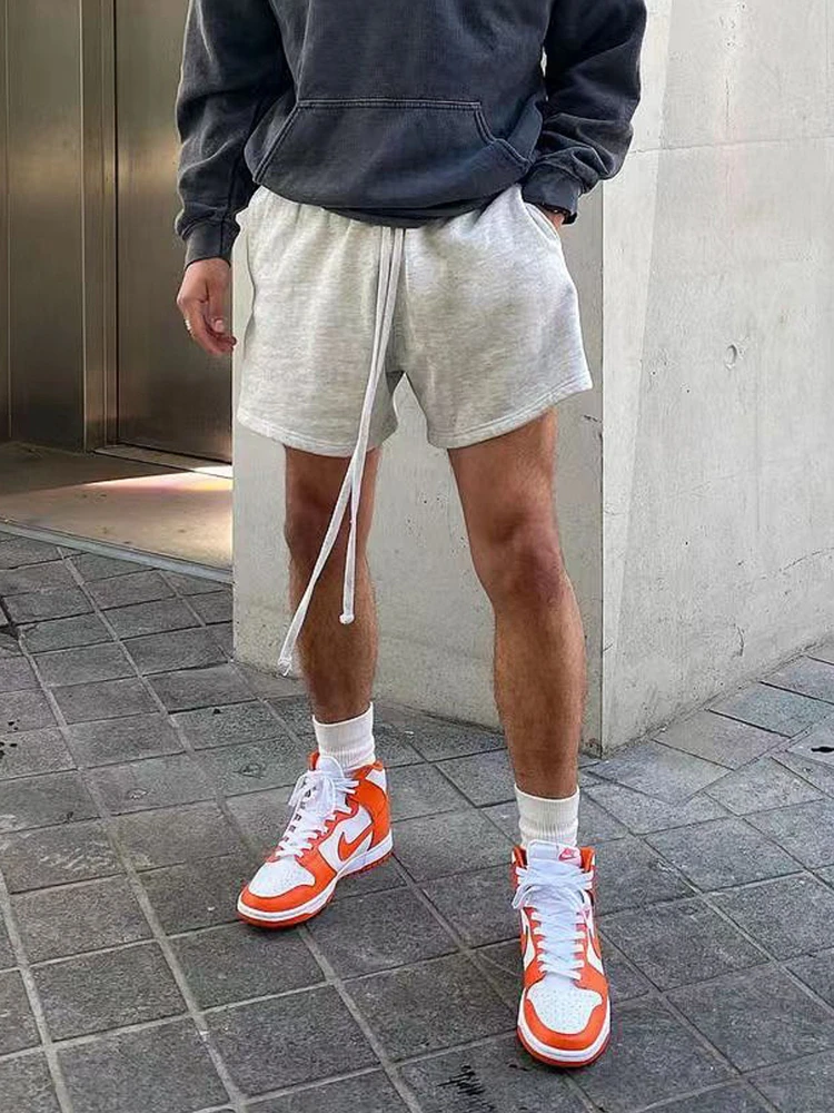 

Men's Summer Sport orts Fitn Running Loose Casual Breathable Color Training Tee-quarter Length Versatile Beachwear