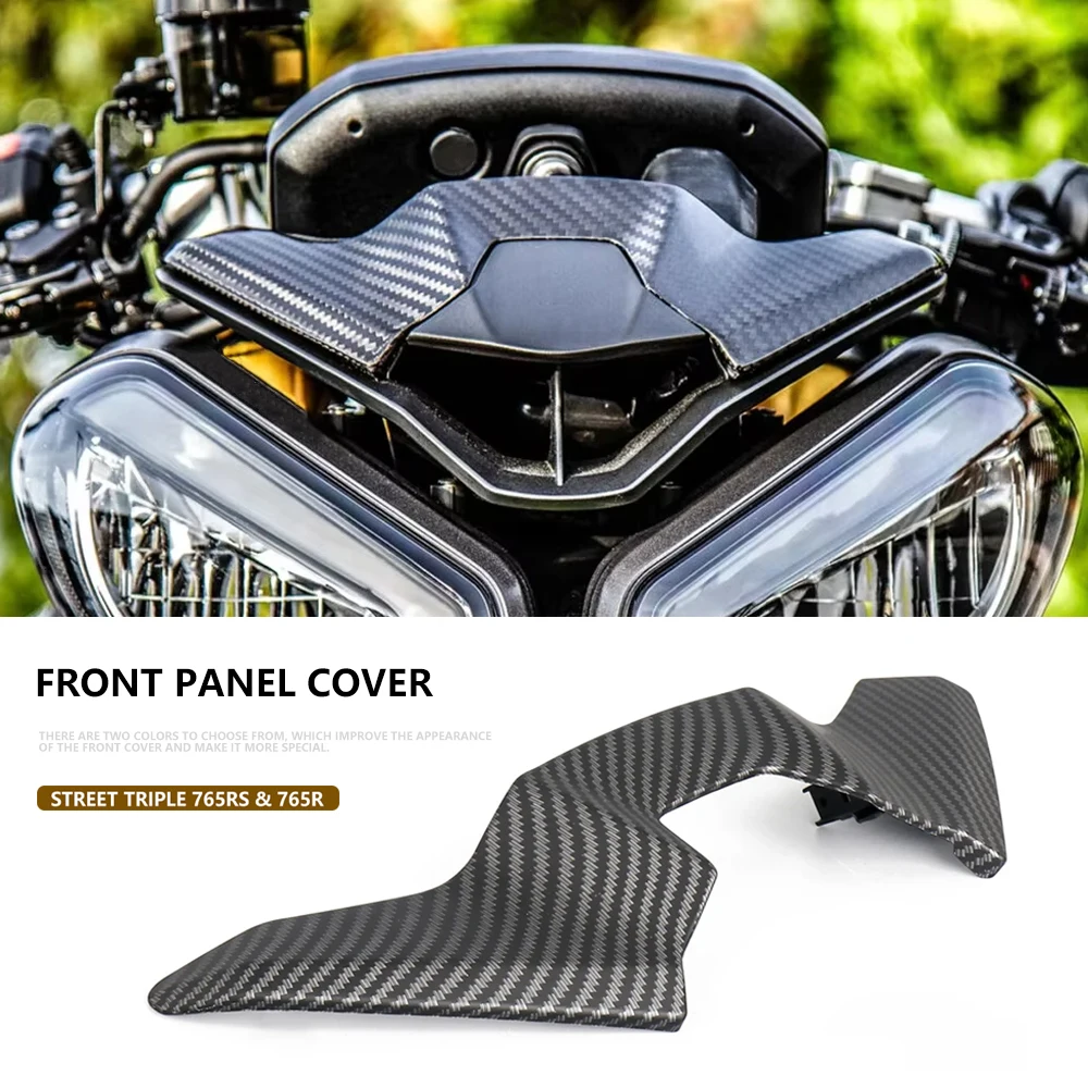 

New Motorcycle Accessories Fairing Head Front Upper Panel Cover Fairings Cowl For Street Triple 765 R RS 765R 765RS Moto2 2023-