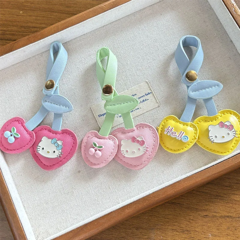 

Милый брелок «Hello Kitty», маленький вишневый брелок Kawaii Kitty Cat, брелки с фруктами, милые сумки, подвески, украшения, аксессуары, подарки