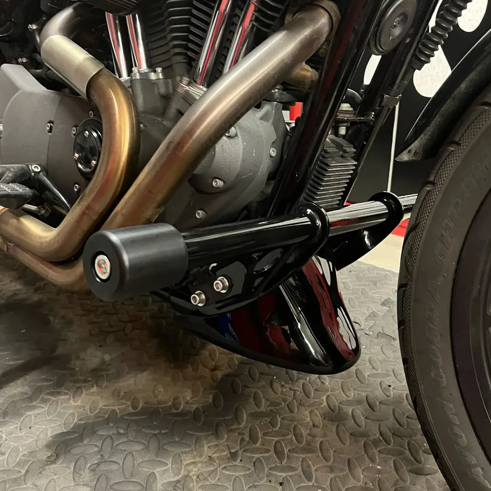Fits For Harley Sportster XL883 1200 Iron Custom 2004-2022 Motorcycle Front Highway Engine Guard Crash Bar Falling Protection
