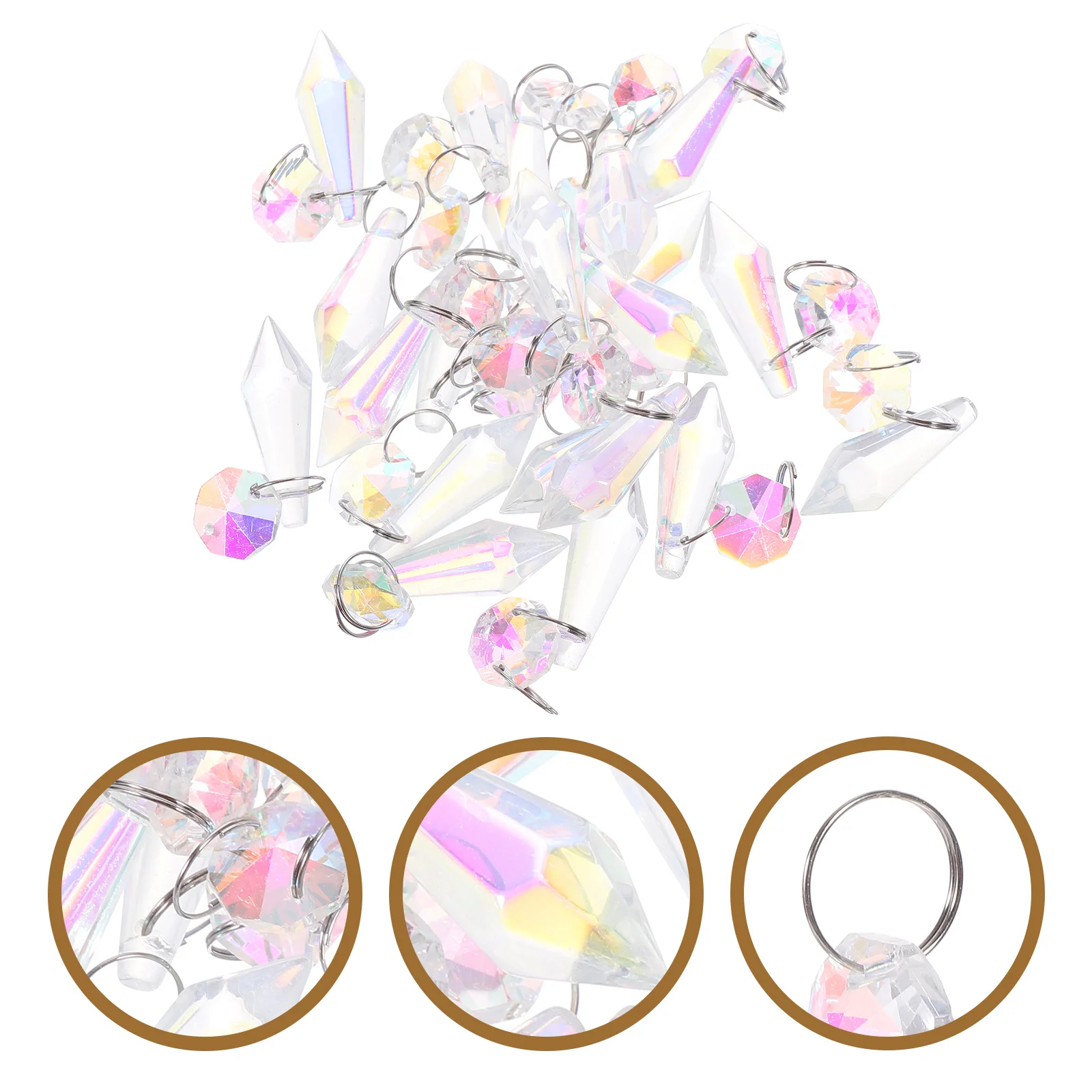 

20Pcs Sun Catcher Hanging Crystal Decoration for Window Garden Home Pendant Ornament Sun Catcher Beads Crystal