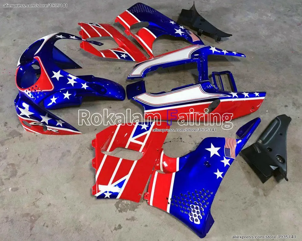 For Honda CBR900RR Kit Fireblade 1992 1993 CBR893 CBR900 RR CBR 900RR 92 93 CBR893RR CBR 893RR Flag Motorcycle Fairing