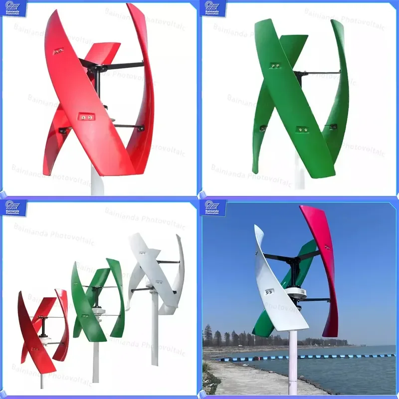 300W 800W 1000W Small Wind Turbine Generator 12V 24V 48V Hybrid Solar Panel System Home Off Grid Power Kit Renewable Energy