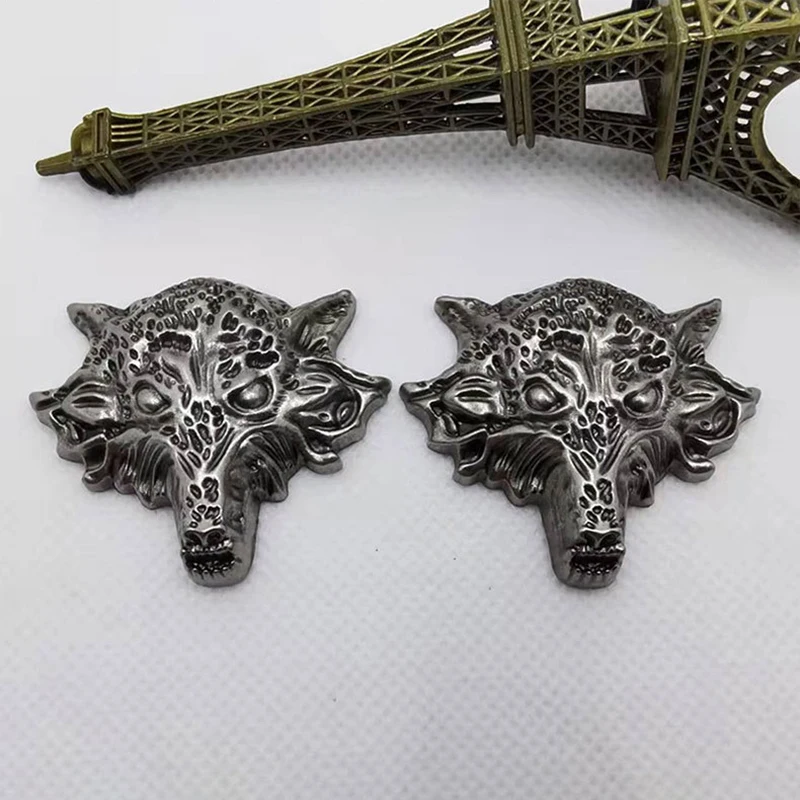 5 pezzi testa di lupo rivetti borchie punta retrò conchos rivetto in metallo puntina borsa artigianale in pelle cintura vestiti decorazione