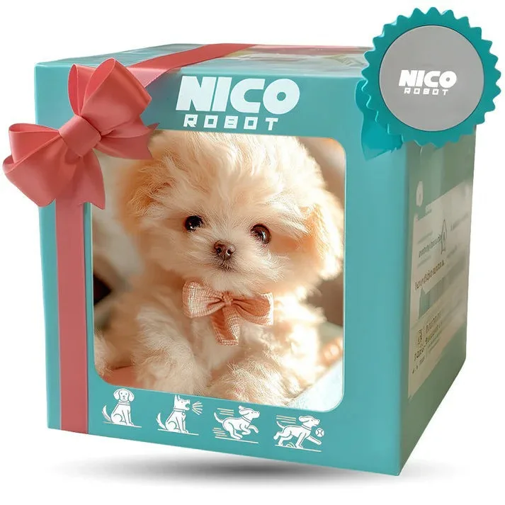 Nico Robot Plush Electronic Smart Pet Dog Walking Barking Interactive Stuffed Companion Gift For Adults