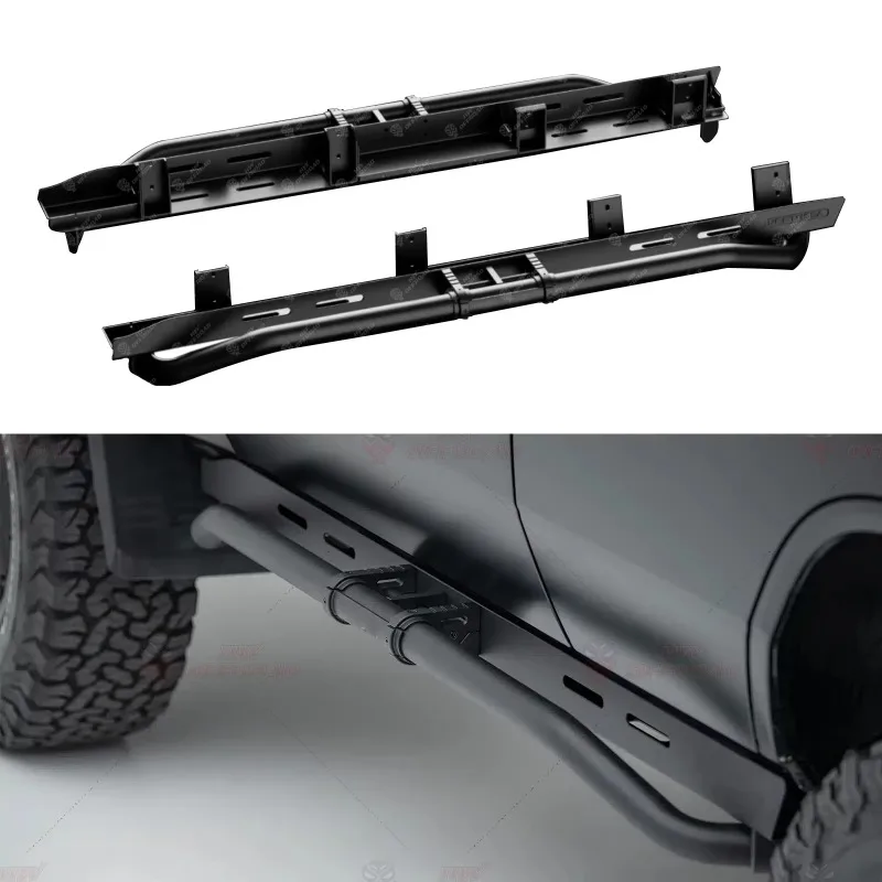 

4X4 Aluminum Dual Tube Side Step Running Boards for Toyota Land Cruiser 250 Prado LC250 2024 2025 Non-slip Nerf Bars Step Pedal
