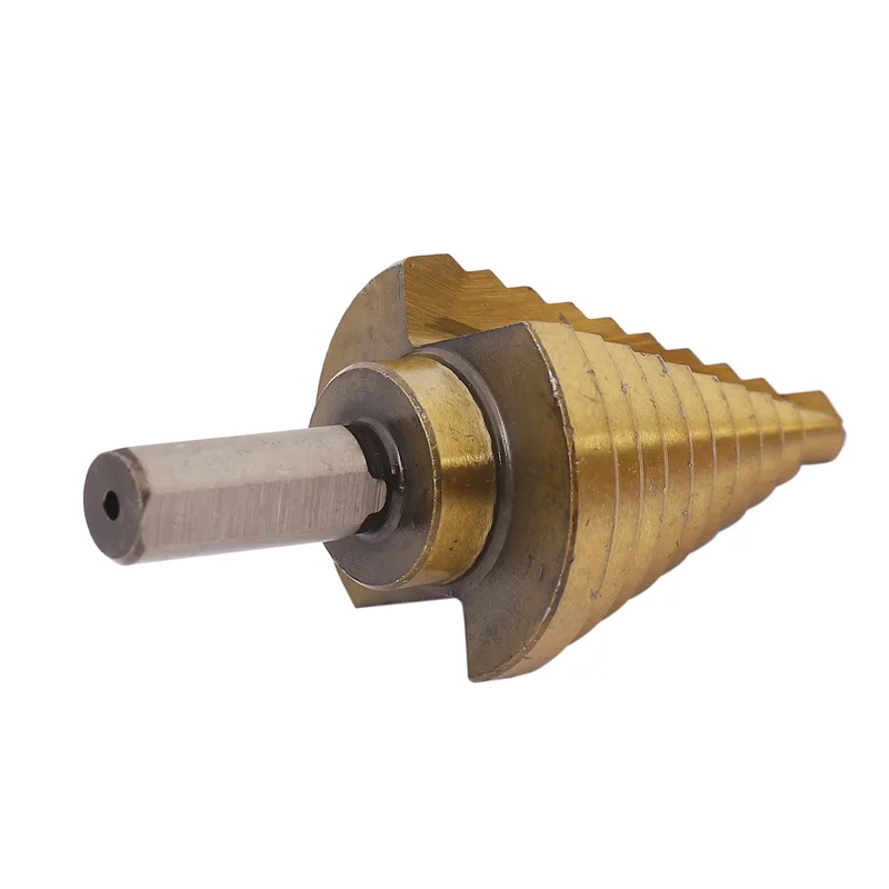 AB42-3X لقم الثقب المخروطية، فولاذ عالي السرعة 10 خطوات 1/4 إلى 1-3/8 بوصة