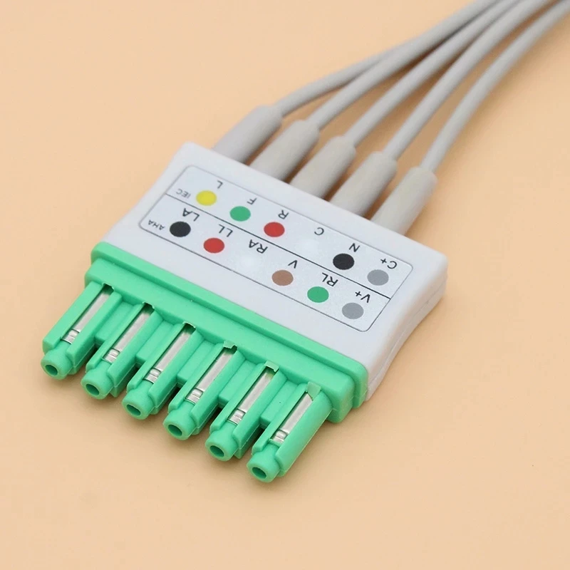 Medical supplies factory Electrocardiogram cable Compatible with Drager MS 16547 MP03406 5 Leads