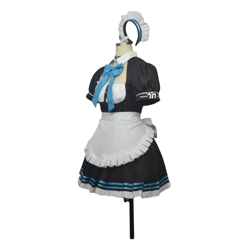 Anime Game Blue Archive Cosplay Costume Clothes Wig Uniform Cosplay Maid Uniform Cleaning Clearing Cosplay Costume Woman Set