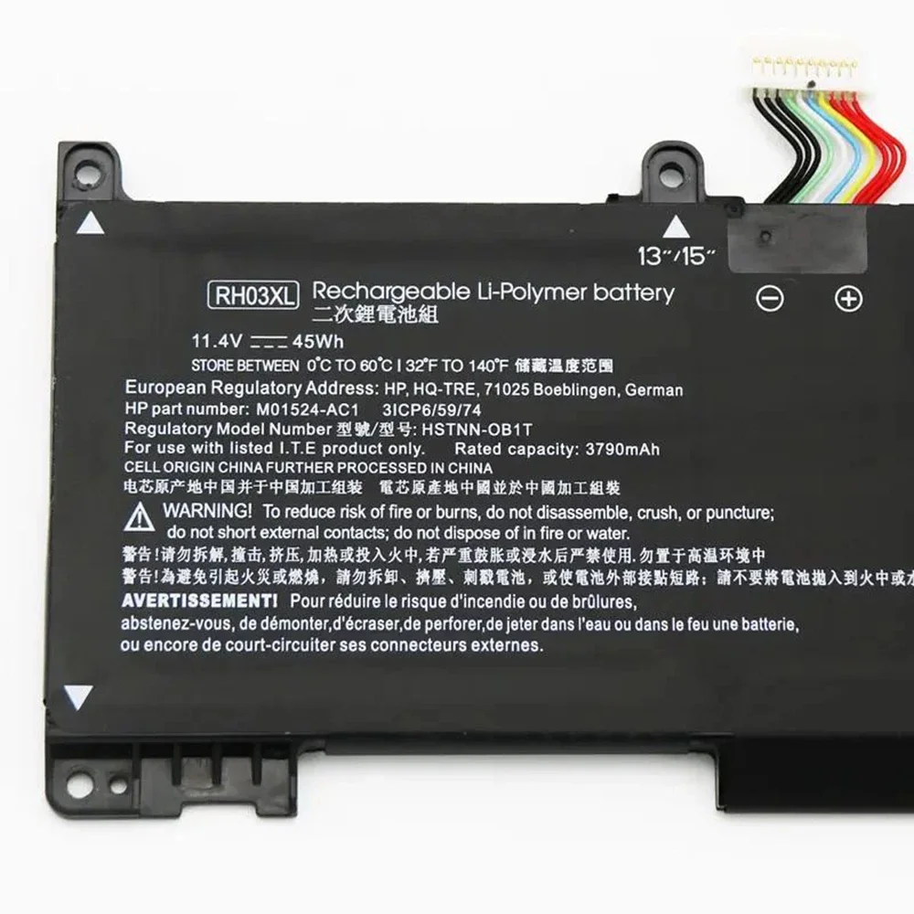 RH03XL 11.4V 45Wh Original Laptop Battery for HP ProBook 430 440 630 650 G8 HSTNN-OB1T HSTNN-DB0B