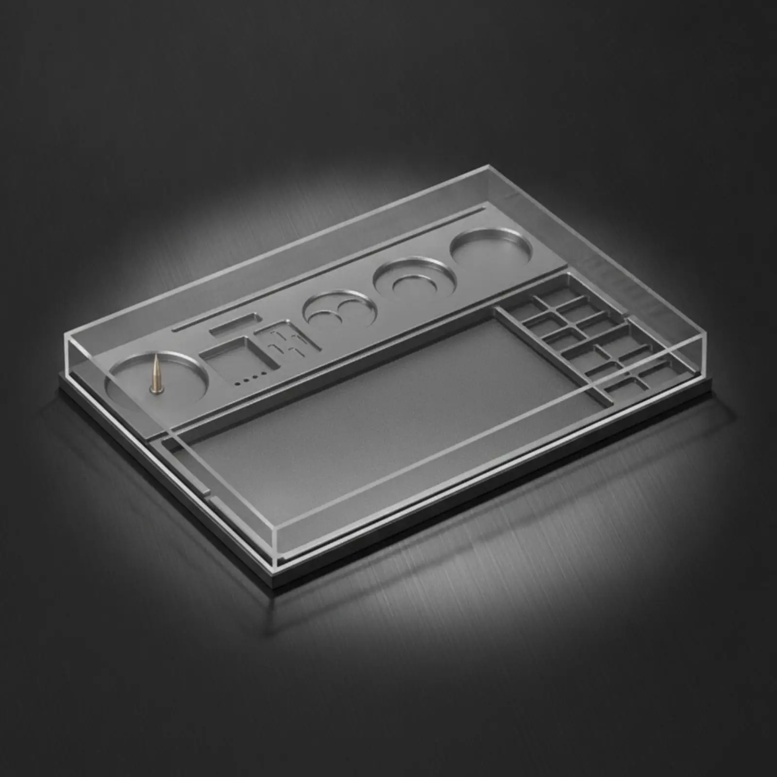 Industrial Organizer Transparent Lid Component Organizer Open and Divided Sections for Assembly Tasks