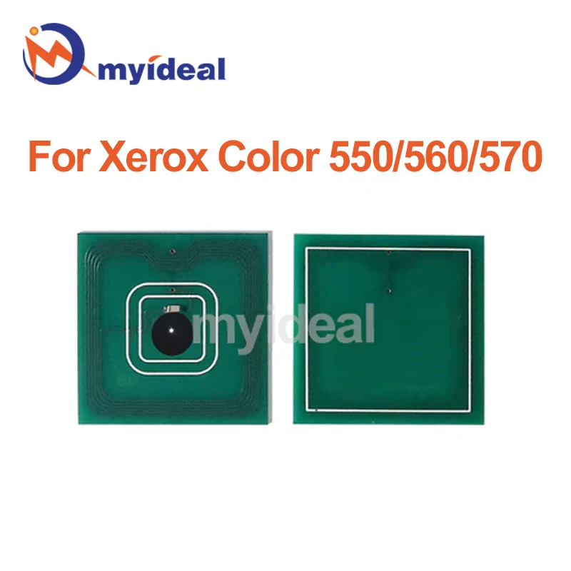 8PCS Toner Chip For Xerox Color 550 560 570 C9065 C9070 006R01529 006R01525 006R01521 Printer Reset Cartridge Chips