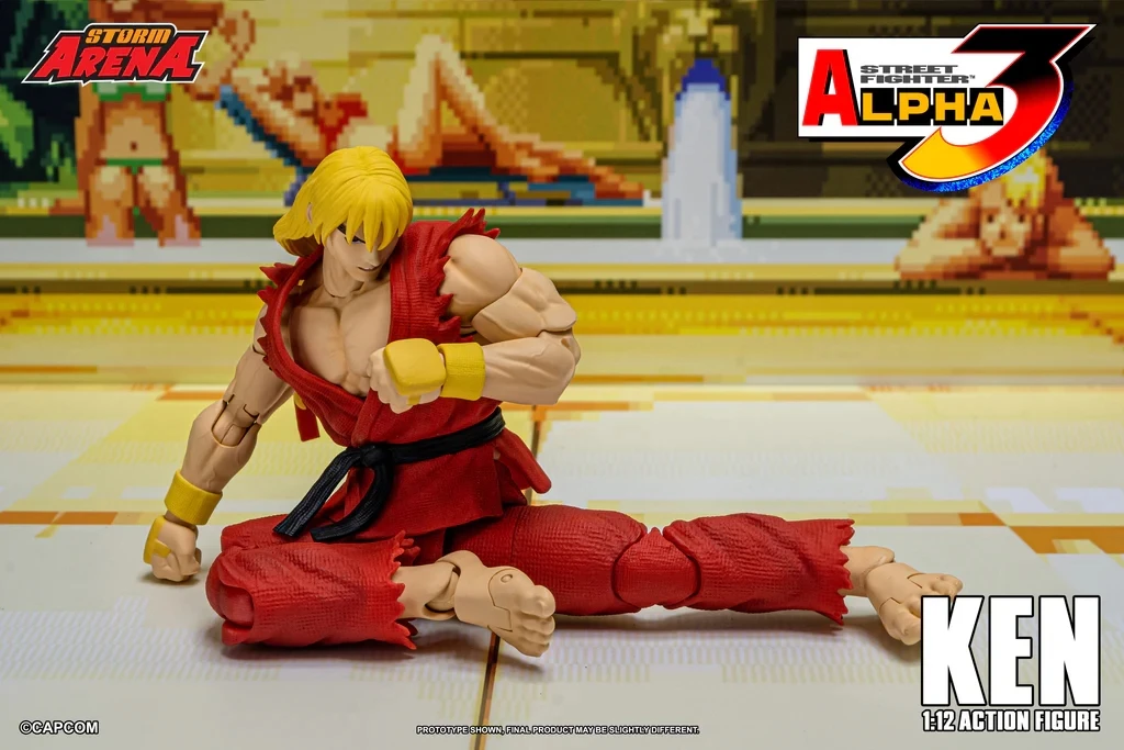 Street Fighter Alpha 3 Ken Master Action Figure di Storm Toys in stock Collezione di figurine competitive Ornamento di statue per i fan