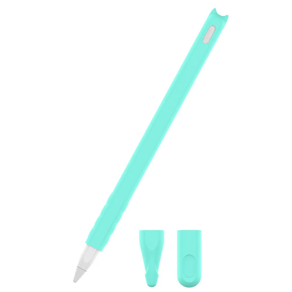 3Pcs Silicone Stylus Pen Protective Cover Scratch Resistant Nib Cover Anti- roll Protective Pouch for Pencil