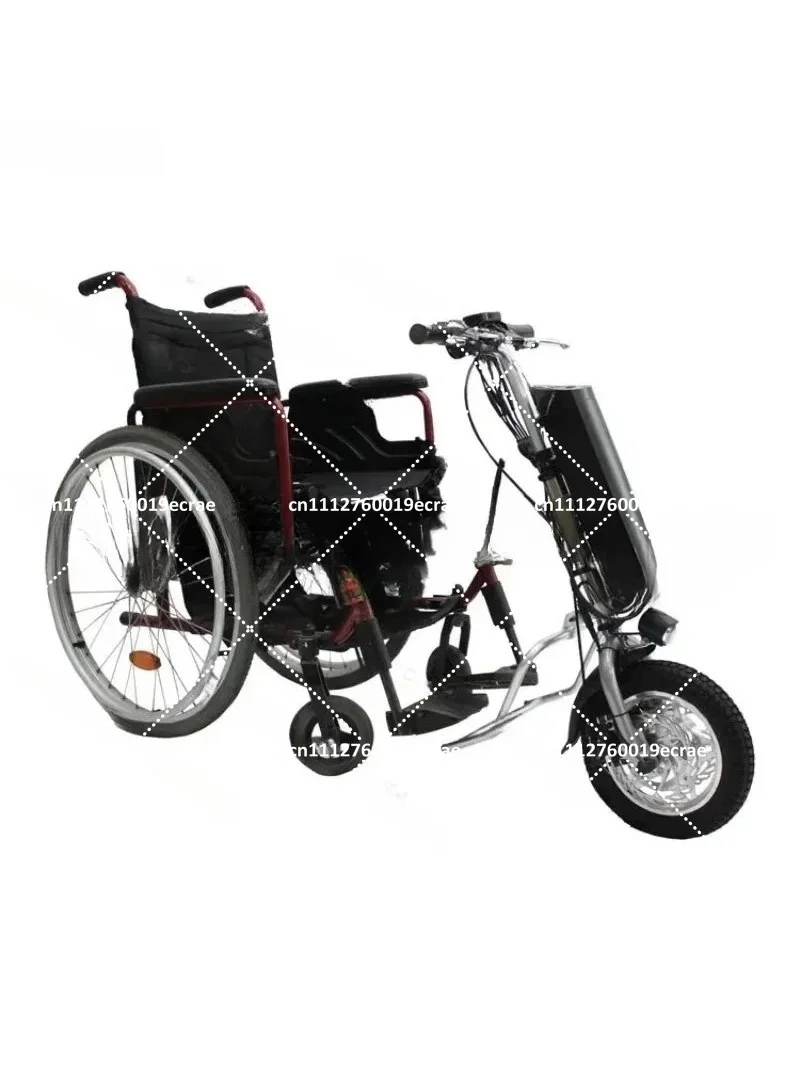 Electric Wheelchair Attachment 36V 250W 350W 500W 12 Inch Handcycle Tractor Conversion Kit with 8.8AH 10.4AH 11.6AH Battery
