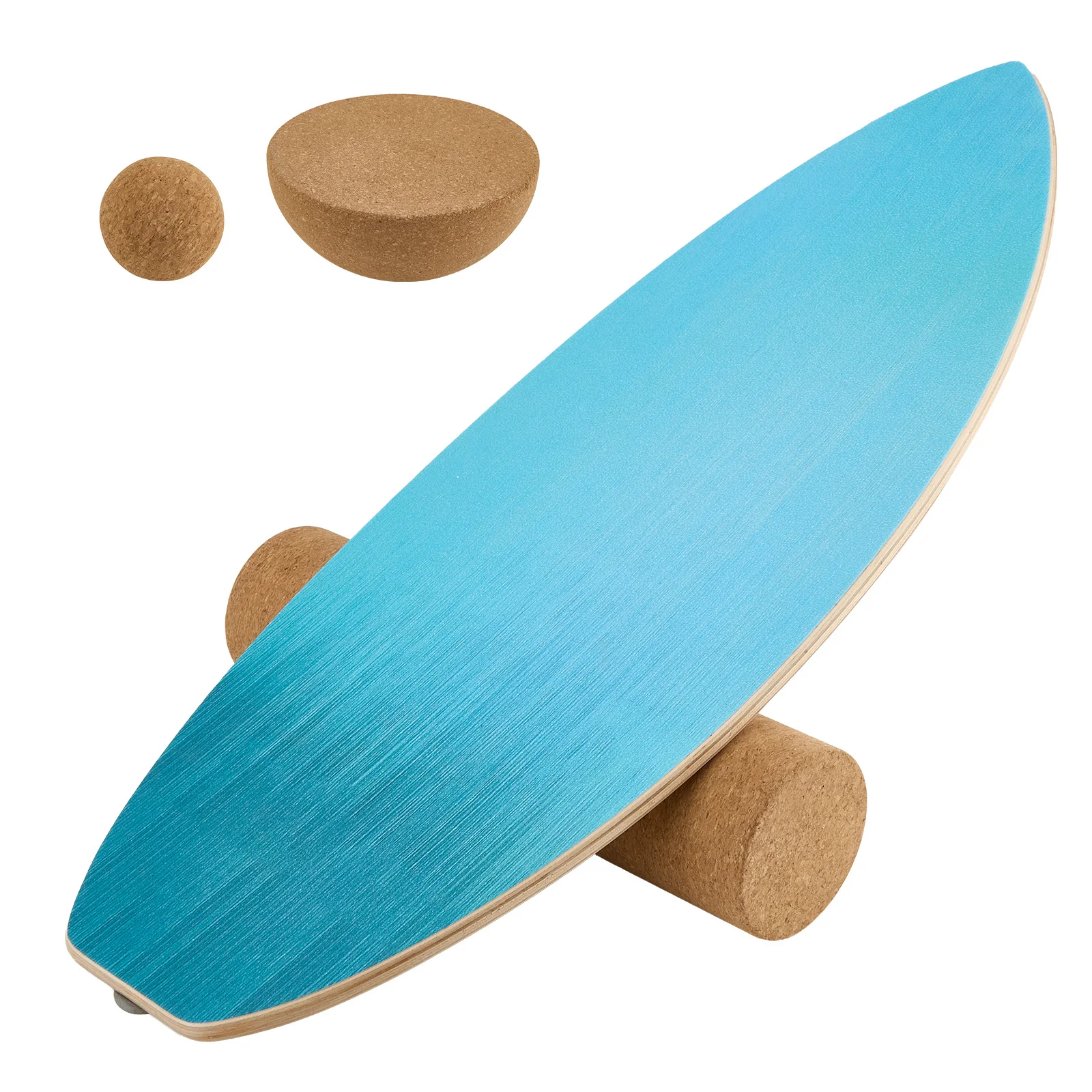 Balance Board mit Rolle, Balance Ball Hemisphere Surf Balance Board, rutschfest, 180 kg belastbar, für Anfänger, Gleichgewichtstraining