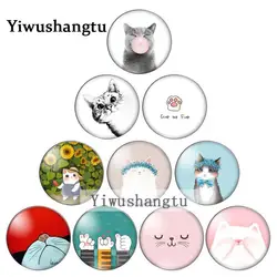 귀여운 고양이 악마의 발톱 사랑스러운 고양이 8mm/10mm/12mm/18mm/20mm/25mm 둥근 사진 유리 카보 숑 데모 평면 뒤로 발견 결과 ZB0543