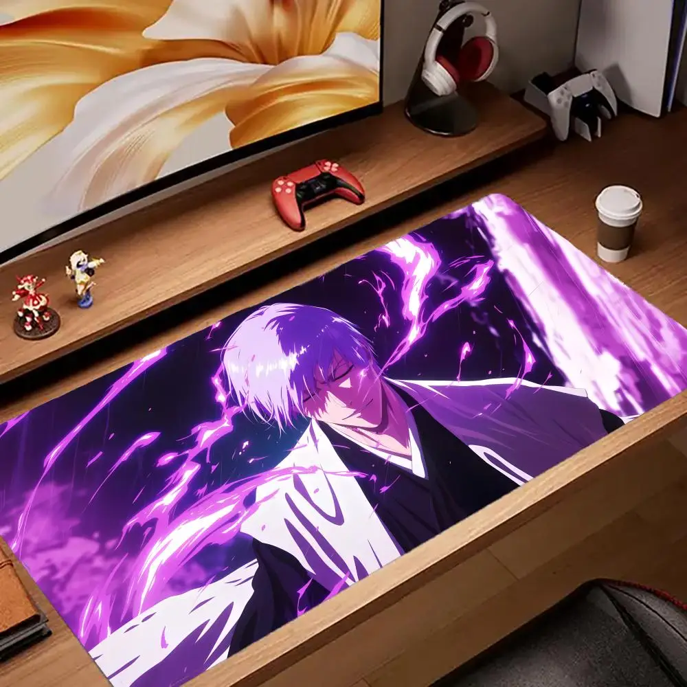 Anime B-Bleach Mouse Pad Tapetes de Mesa Teclado, Borracha Kawai, Tapete de Mesa Antiderrapante, XXL90x40cm