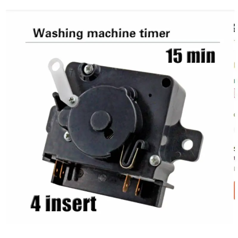 4insert 15 minutes Haier washing machine timer switch Wash timer Semi-automatic double-cylinder washing machine parts