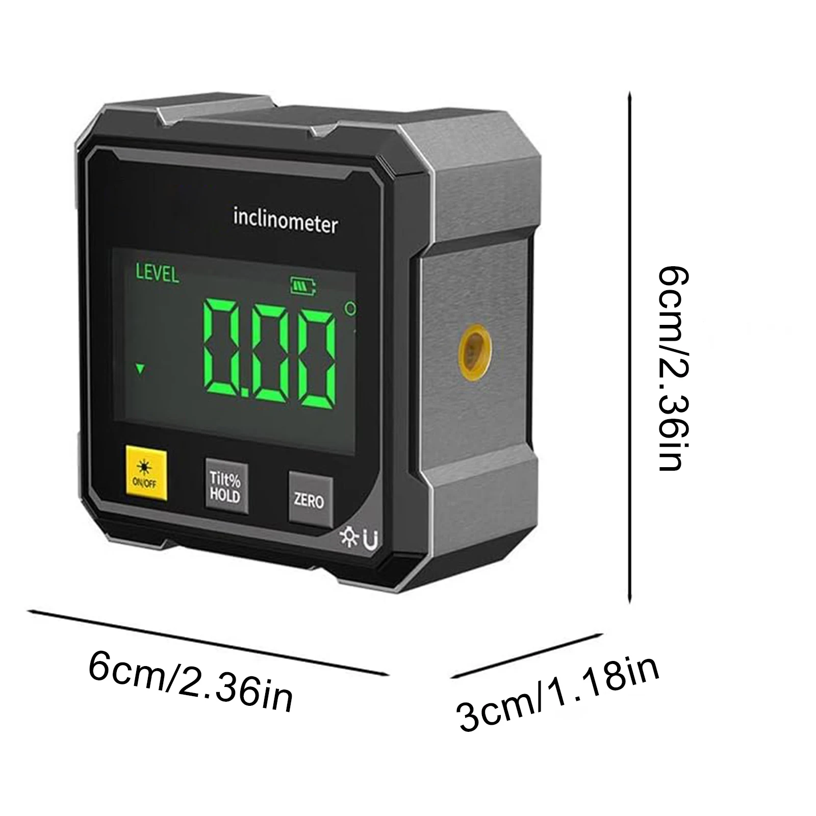 Digital Angle Measure Instrument USB Charging Table Saw Miter Protractor LED Screen Digital Angle Gauge Hanging Level Box