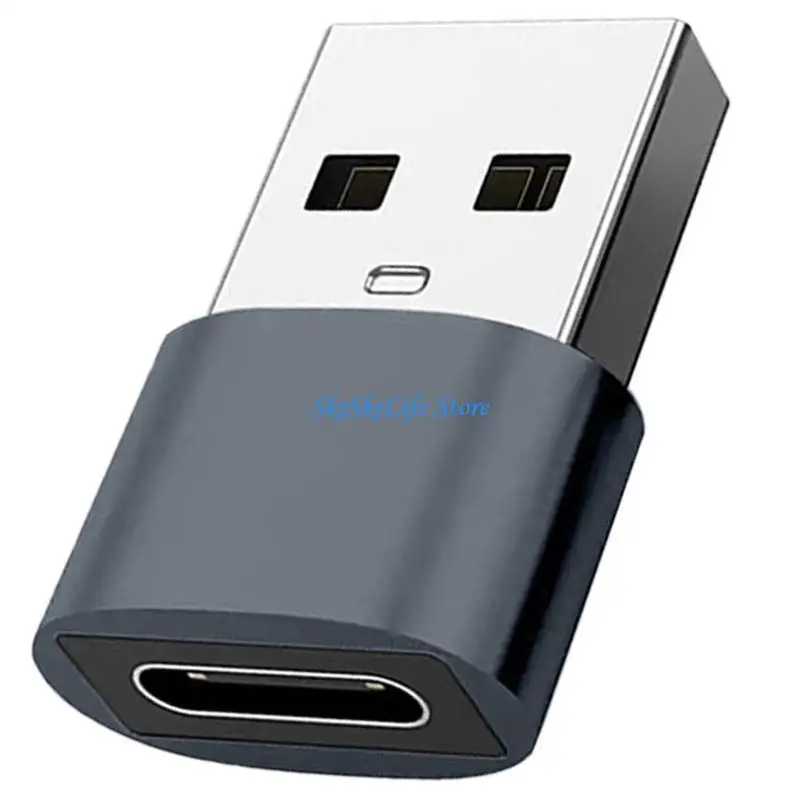 E65E Metal USB Type C Female To USB2.0 Male Adapters 10Gbps Data Converters OTG Adapters for Phone Laptops