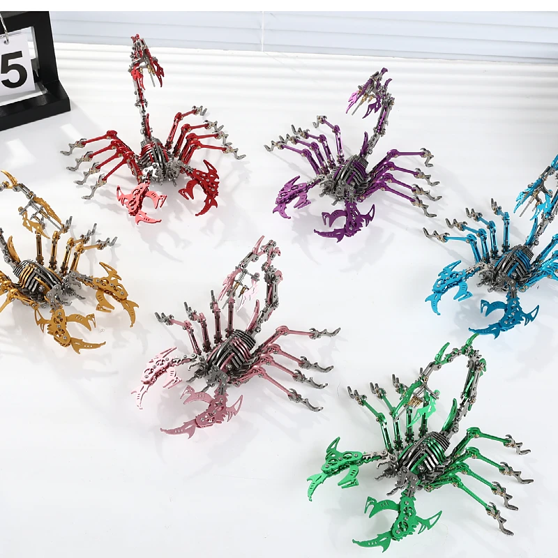 

MOKR Скорпион 3D металлический пазл детская игрушка DIY сборная модель Рождественский подарок на день рождения образовательное обучение