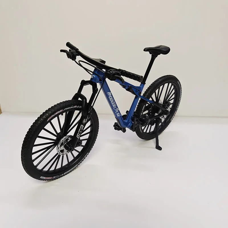 1: 8 Mini modello di bicicletta in lega pressofusa per mountain bike simulazione bici in metallo simulazione collezione regalo giocattoli ragazzi