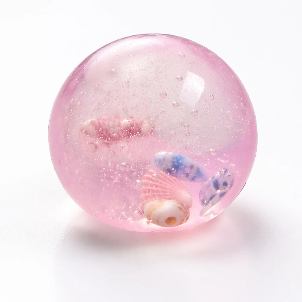 Juguete Blandito de Maltosa, Lindo Mochi Antiestrés, Juguete Sensorial Suave, Bola Transparente Azul Simulada, Juguete de Descompresión de Rebote Rápido